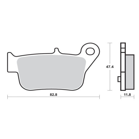 BREMBO PLAQUETTE HONDA 110 WAVE 2012- PLAQ. AVANT