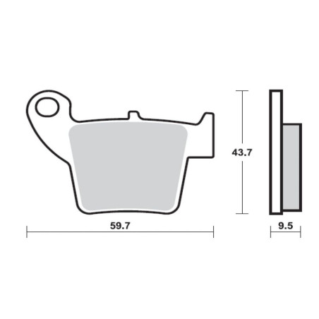 BREMBO PLAQUETTE PEUGEOT 400 METROPOLIS PLAQ AVANT/AR  FD303G1397