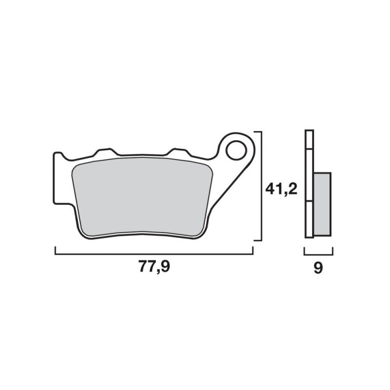 BREMBO PLAQUETTE SINTER 07BB02SP EQU. GALFER FD165