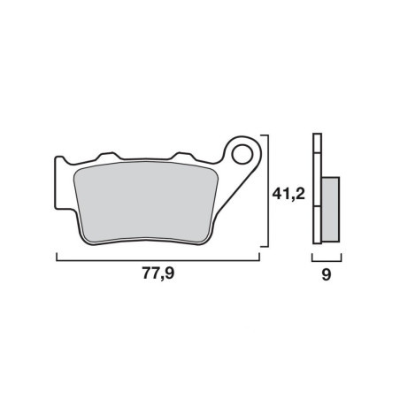 BREMBO PLAQUETTE SINTER 07BB02SP EQU. GALFER FD165
