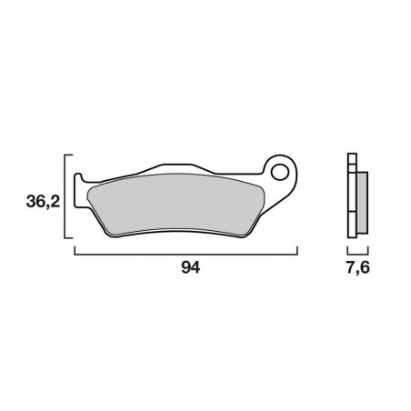 BREMBO PLAQUETTE BMW R850C CRUISER/CLASSIC  KT01/ BM13/MX1