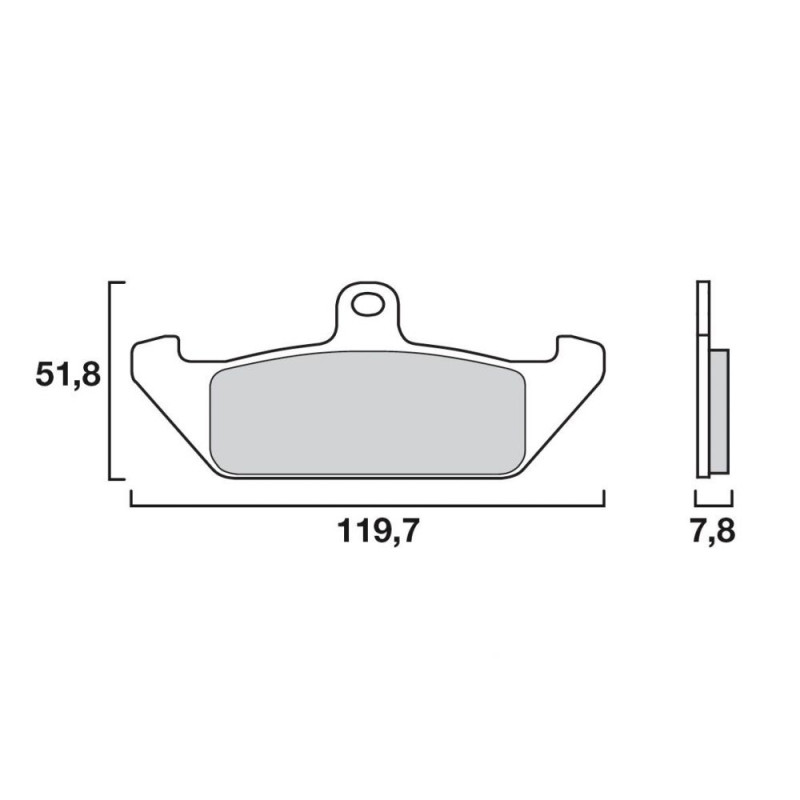 BREMBO PLAQUETTE ARR BMW R850C CRUISER  BM13 IDEM 07BB0435/07BB04SP