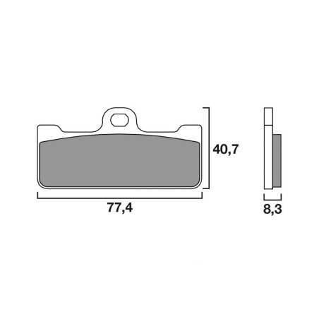 BREMBO PLAQUETTE AVANT YAM DT125LC   CA02