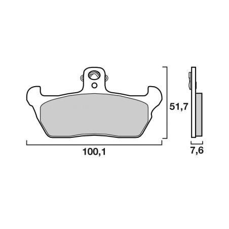 BREMBO PLAQUETTE SINTER EVOLUTION SC  ETRIER BREMBO P4 34/30