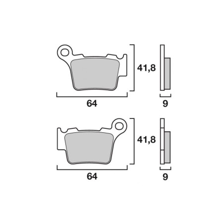 BREMBO PLAQUETTE SINT.KTM AR 250   KT05/MX5