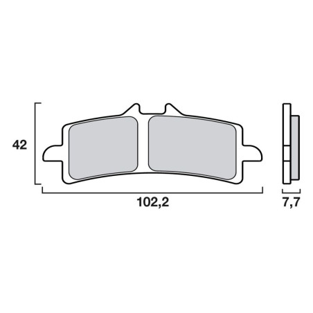 BREMBO PLAQUETTE PANIGALE/GSXR600-750 L1-L2/GSXR1000 L2   BB30