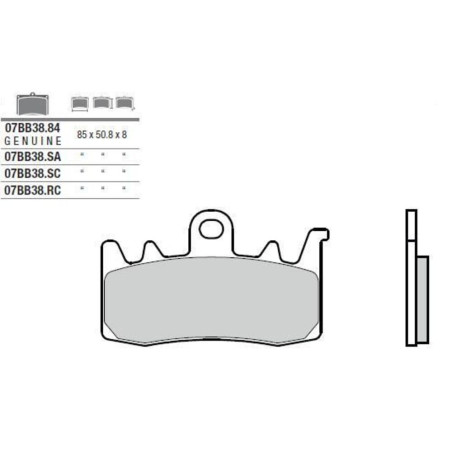 BREMBO PLAQUETTE SINTER EVOLUTION SC PANIGALE/GSXR600-750 L1-L2/GSXR1000 L2  FD373G137