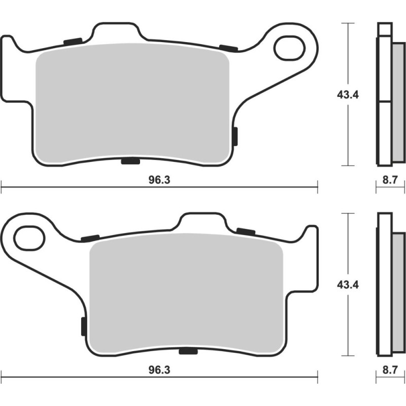 BREMBO PLAQUETTE SINTER EVOLUTION SC  BMW R1200 GS / DUCATI 800
