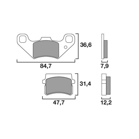BREMBO PLAQUETTE.GRIMECA FANTIC/GARELLI   GR04