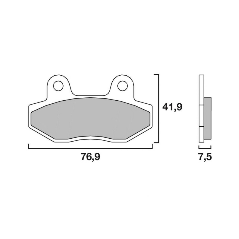 BREMBO PLAQUETTE AVT/ARR HYOSUNG GT 250/650 ST700 13-