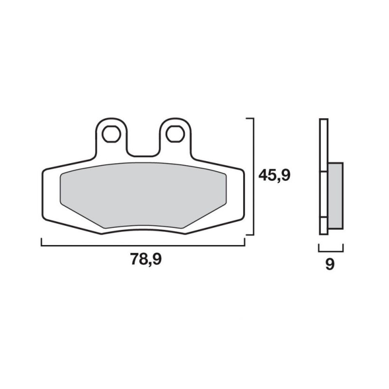 BREMBO PLAQUETTE SUZ GP 125   SU05