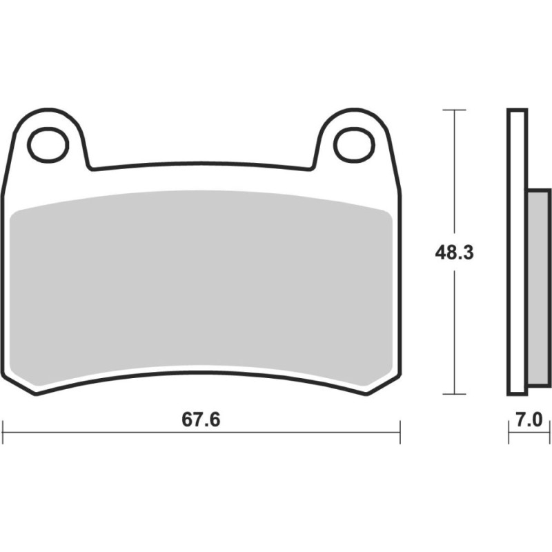 BREMBO PLAQUETTE KYMCO 400/450 MAXXER/MXU PARKING BRAKE PLAQ ARR