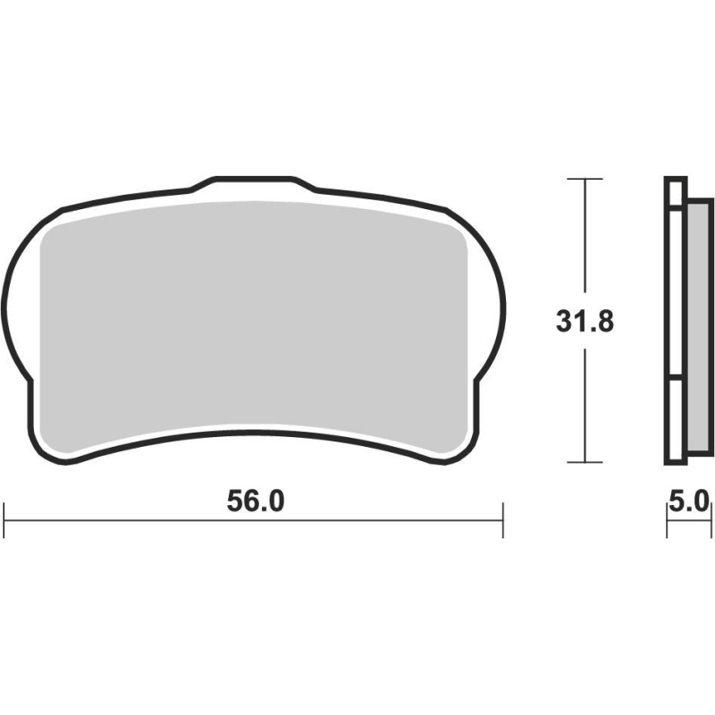 BREMBO PLAQUETTE AVT BENELLI BN 251/302/302 TORNADO