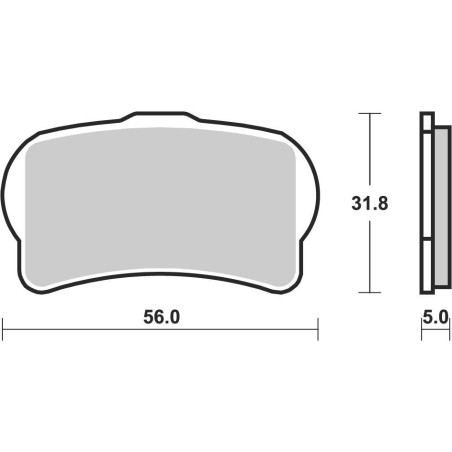 BREMBO PLAQUETTE AVANT BENELLI BN 251/302/302 TORNADO