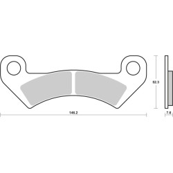 BREMBO PLAQUETTE AVANT GAS GAS 125/250 TXT PRO RACING