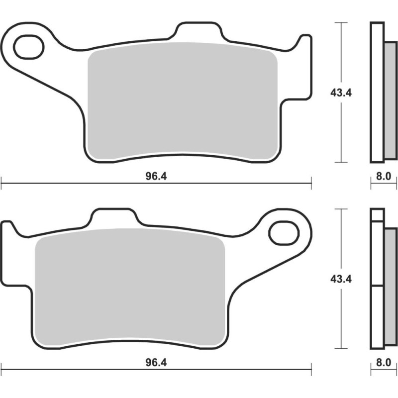 BREMBO PLAQUETTE AVT ARTIC CAT 700 WILDCAT SPORT/SPORT LTD/SPORT XT 16-