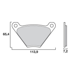 BREMBO PLAQUETTE AVANT BMW M1000RR/S1000 RR 21-