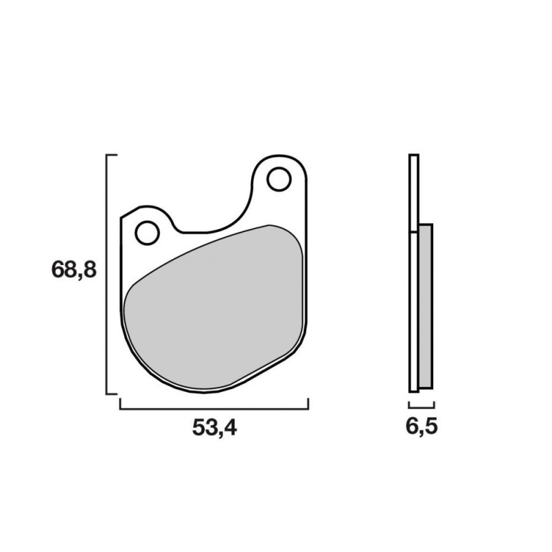 BREMBO PLAQUETTE HARLEY FXB/FXSB/FXS  HD01