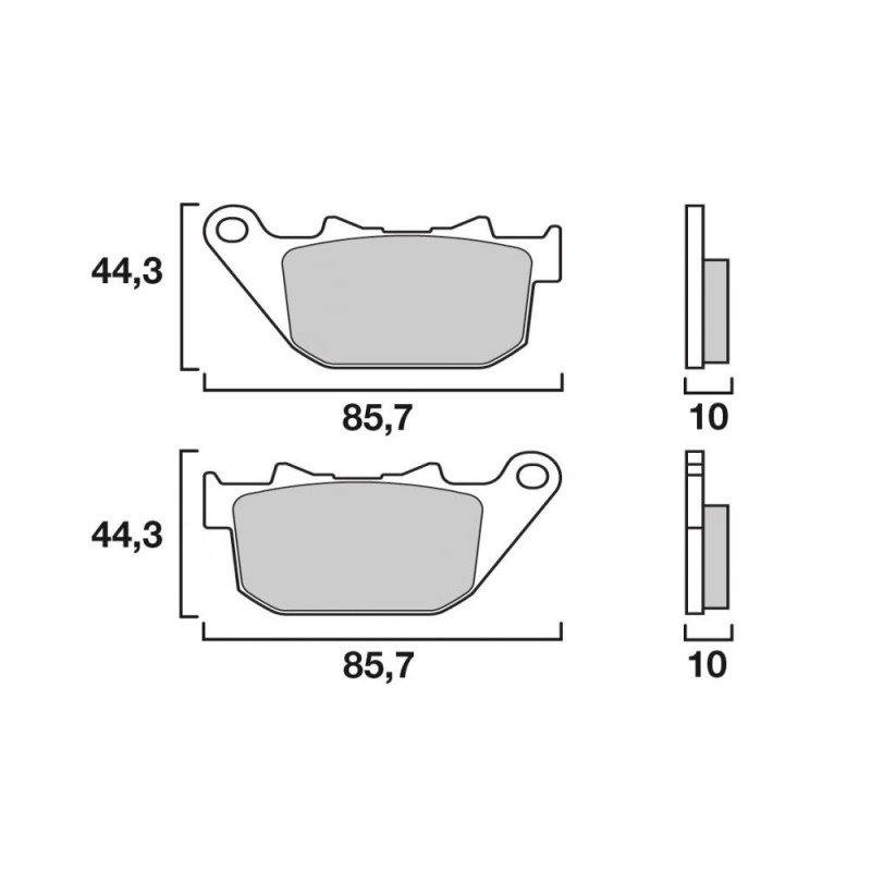 BREMBO PLAQUETTE HARLEY AV XL883 SPORSTER  HD13/M2