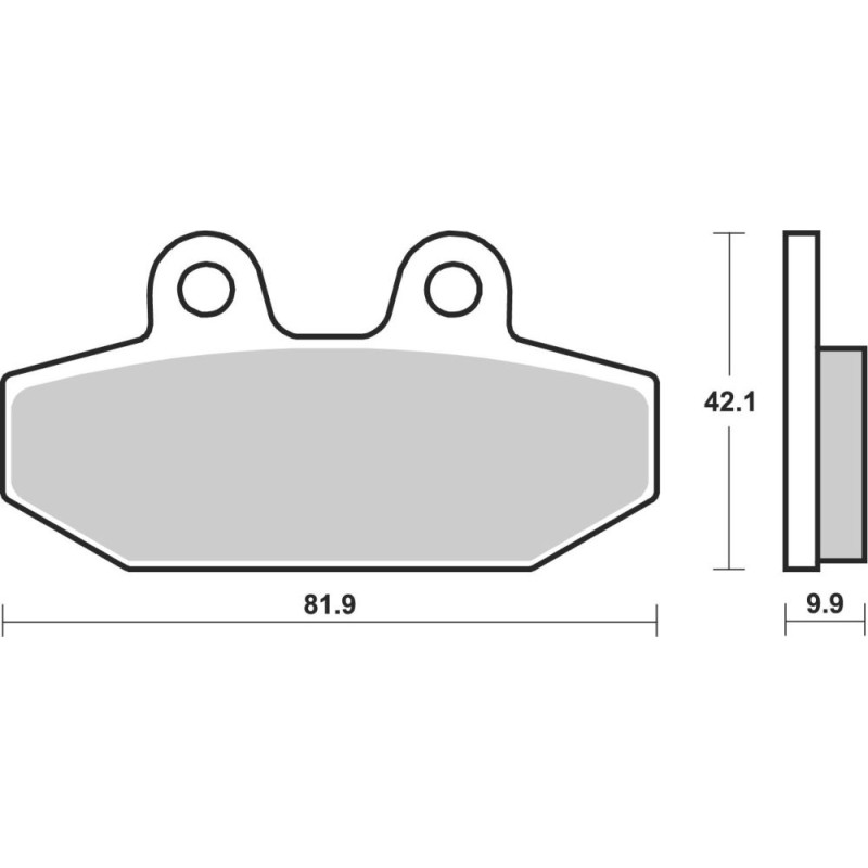 BREMBO PLAQUETTE ARR HARLEY 1750 FLFB/FXFB FAT BOY 18-/1870 FLFBS FAT BOY 18-