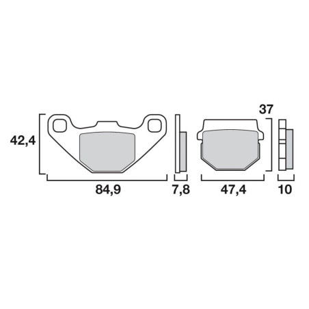 BREMBO PLAQUETTE TRANSALP/VT600 SHADOW  HO11/M2 AR EP 11