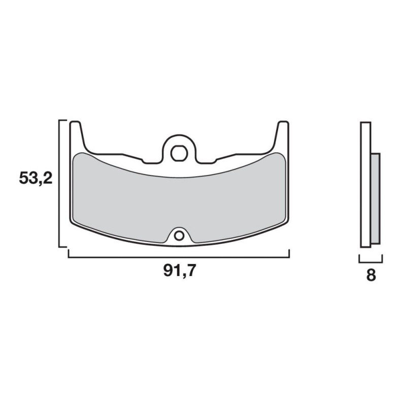 BREMBO PLAQUETTE SINTER AR HONDA CBR 1000 08-