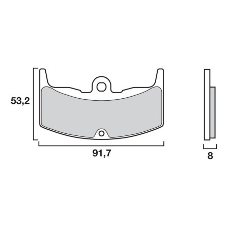 BREMBO PLAQUETTE SINTER AR HONDA CBR 1000 08-