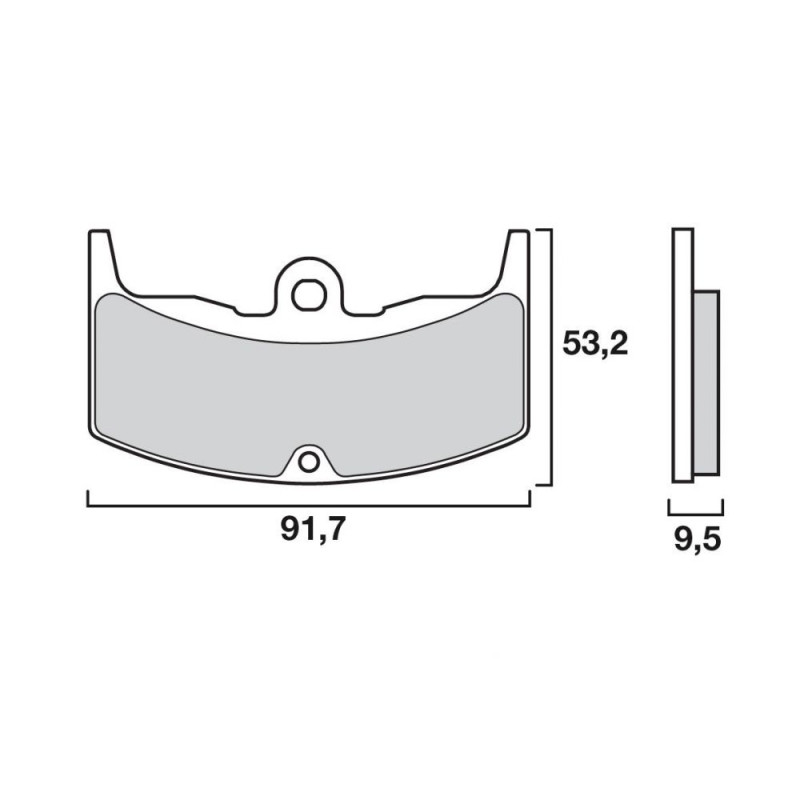 BREMBO PLAQUETTE HONDA CB450N/VT750   HO17