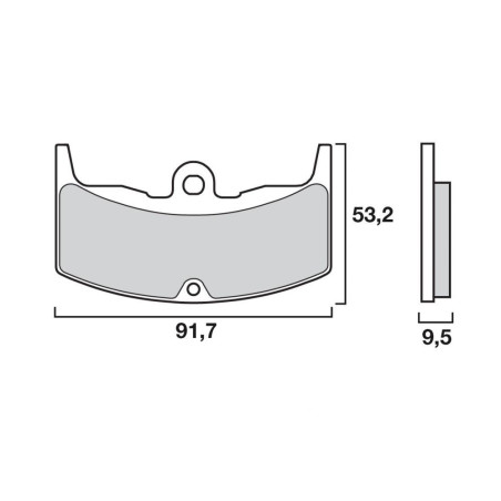BREMBO PLAQUETTE HONDA CB450N/VT750   HO17