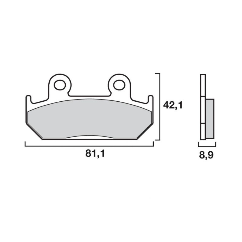 BREMBO PLAQUETTE CBR600/XRV750/VFR400/CBR400/CBR600   HO21/M2