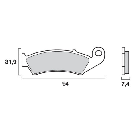 BREMBO PLAQUETTE AV  HONDA CB450 CX   HO22