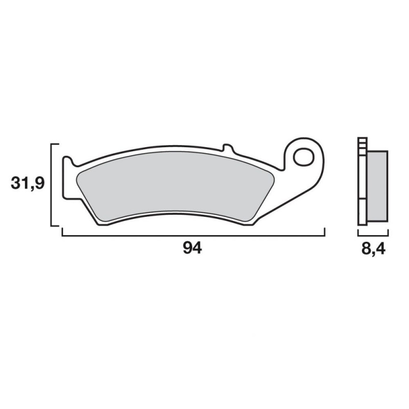 BREMBO PLAQUETTE HONDA RC30 AR   HO28