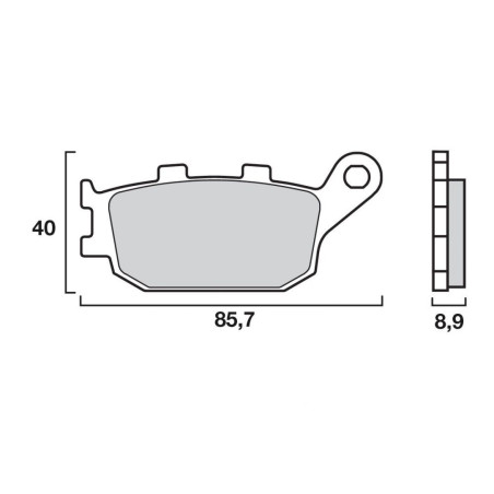 BREMBO PLAQUETTE AR CBR600/ZX636 03-/VTR1000/AR SV650   HO32
