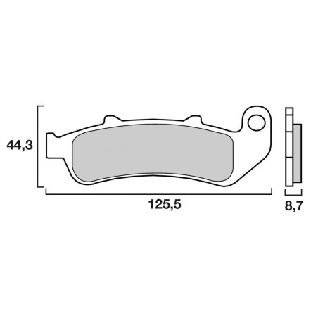 BREMBO PLAQUETTE SINTER CBR 1000 FP 93   HO35/M2 AV