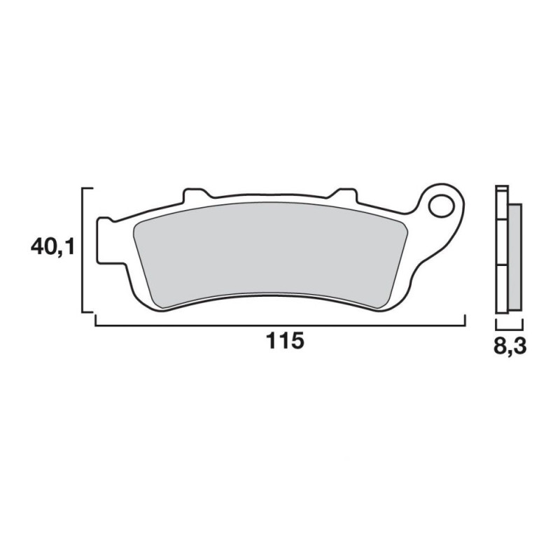 BREMBO PLAQUETTE SINTER EVOLUTION SC HONDA CBR600/500