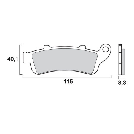 BREMBO PLAQUETTE CBR1100/VFR800/XLV1000/PANTHEON 125   HO42