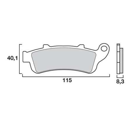 BREMBO PLAQUETTE SINTER 07HO42LA EQU. GALFER FD140