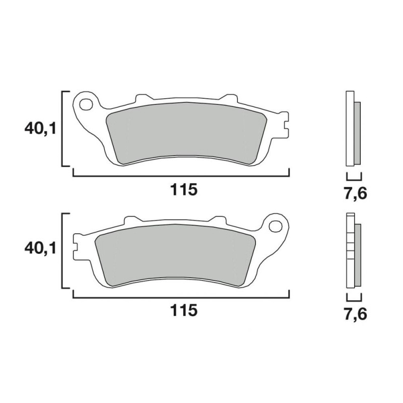 BREMBO PLAQUETTE AV HONDA 1100 ST A6 ABS-TCB-CBS 96-