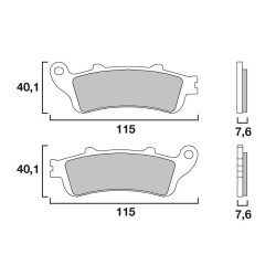 BREMBO PLAQUETTE AV HONDA 1100 ST A6 ABS-TCB-CBS 96-