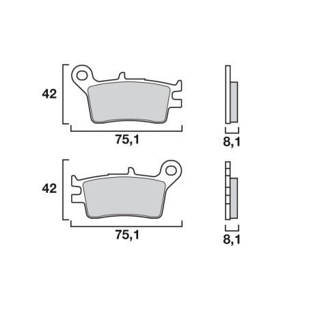 BREMBO PLAQUETTE SINTER EVOLUTION SC  HONDA CBR900
