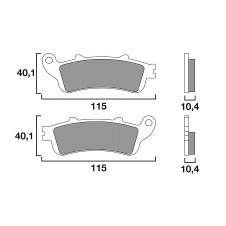 BREMBO PLAQUETTE SINTER EVOLUTION SC HONDA CBR1000 RR