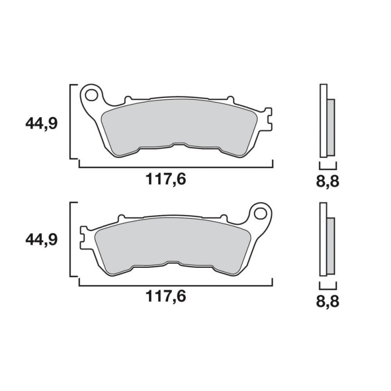 BREMBO PLAQUETTE SINT AV  XL1000 VARADERO/CBF500 04  HO54/M2