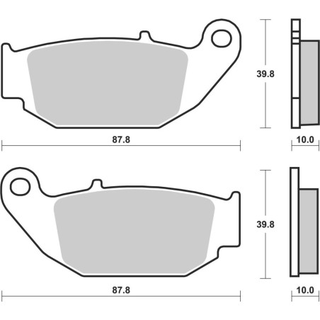 BREMBO PLAQUETTE AR HONDA 125 MSX/250 CRF L 2014