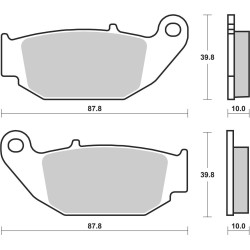 BREMBO PLAQUETTE AR HONDA 125 MSX/250 CRF L 2014