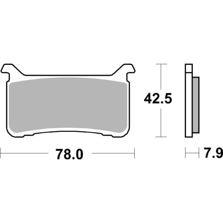 BREMBO PLAQUETTE SINT AVANT HONDA CBR 1000 RR 2017 FD519G1370