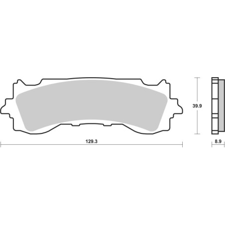 BREMBO PLAQUETTE AVANT HONDA 125 CB F 2019-