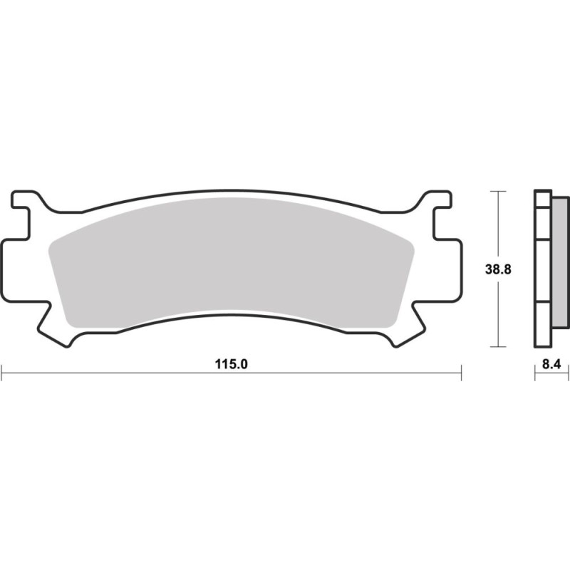 BREMBO PLAQUETTE AVT QUAD HONDA 500/700 PIONEER 15-