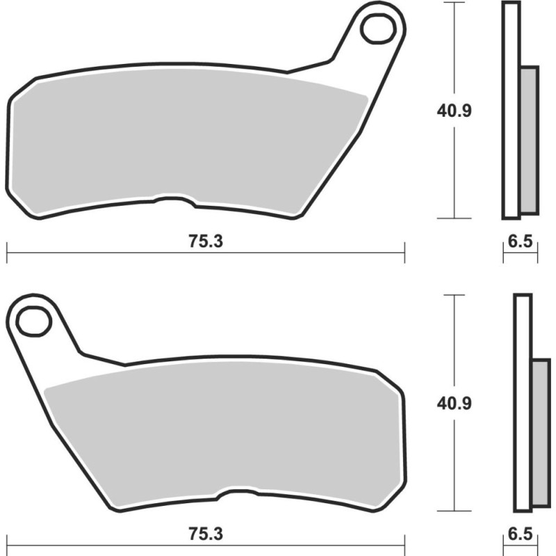 BREMBO PLAQUETTE ARR QUAD HONDA 1000 PIONEER/TALON R-X 16-