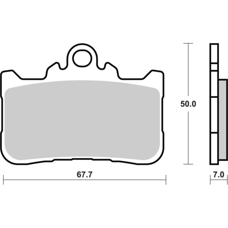 BREMBO PLAQUETTE AVT HM 50/125 CRE/CRM SIX COMP 07-