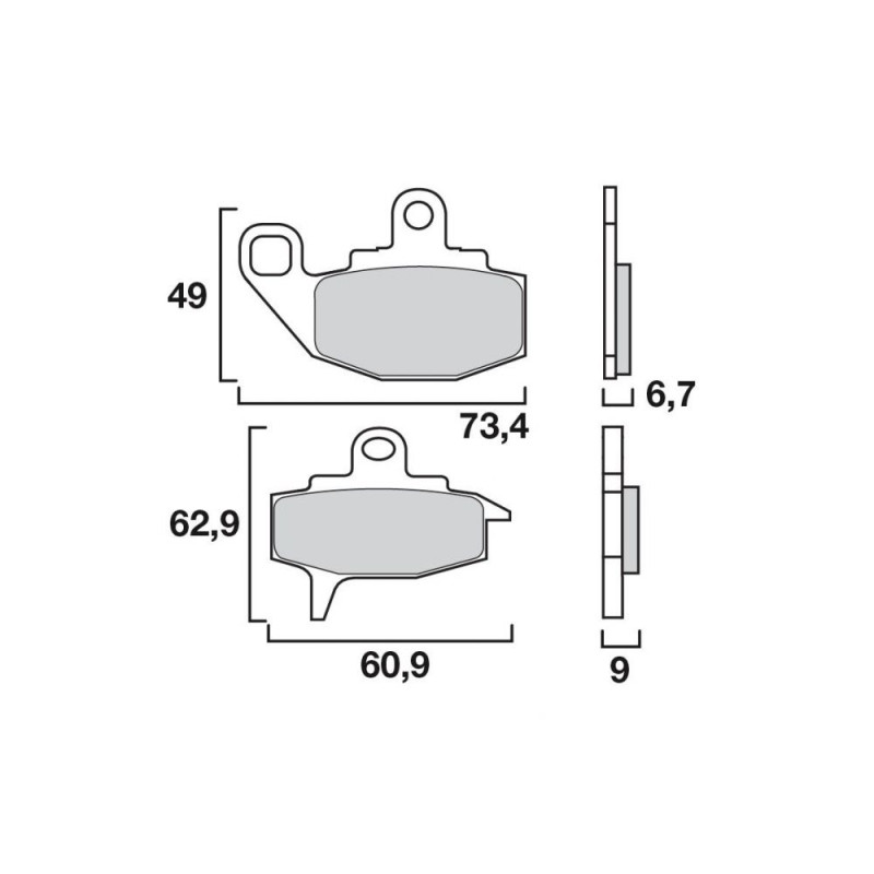 BREMBO PLAQUETTE SINTER GT AV ZX 10   KA13/M2 AR